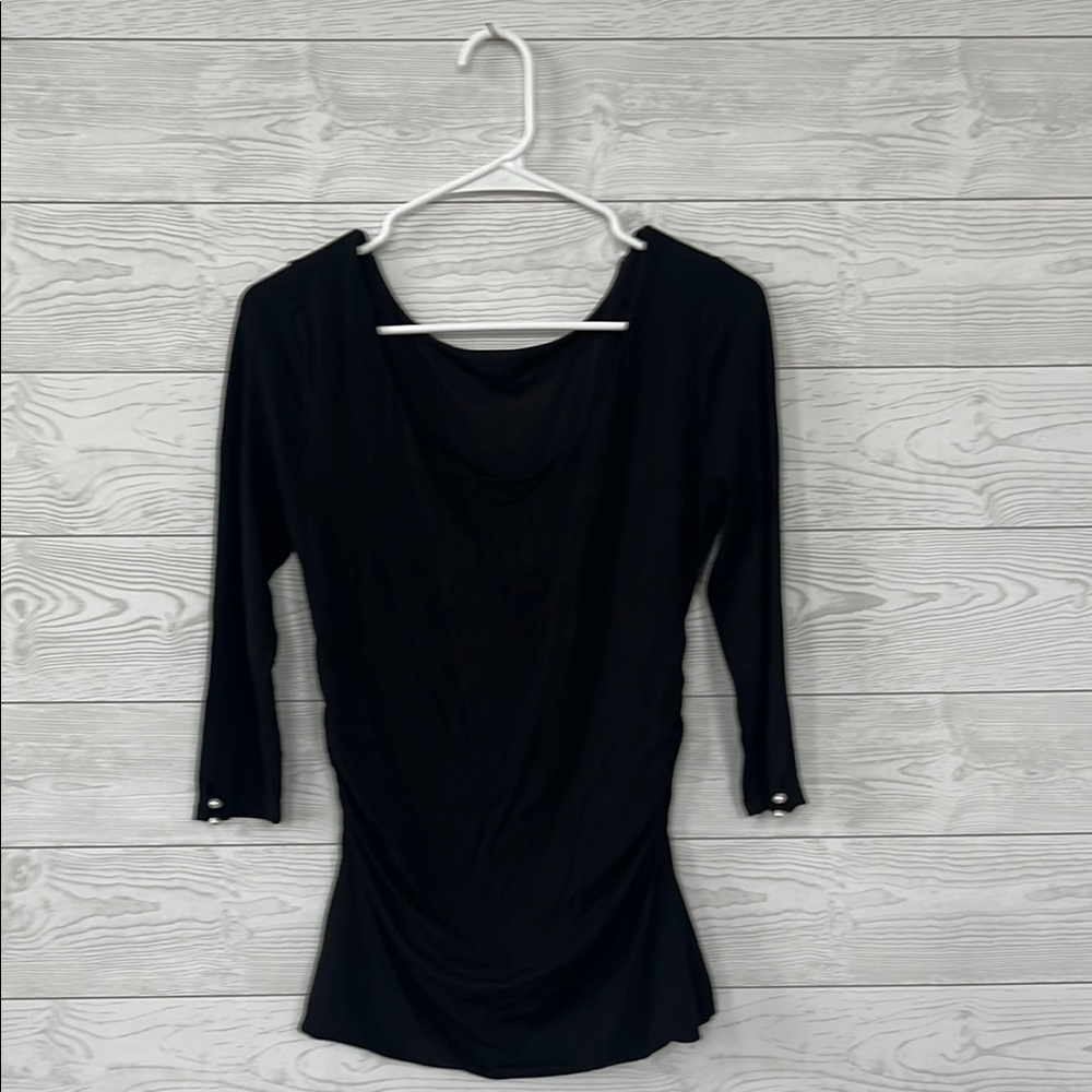 Women's Black Reversible Top- Scoop neck or Boatneck